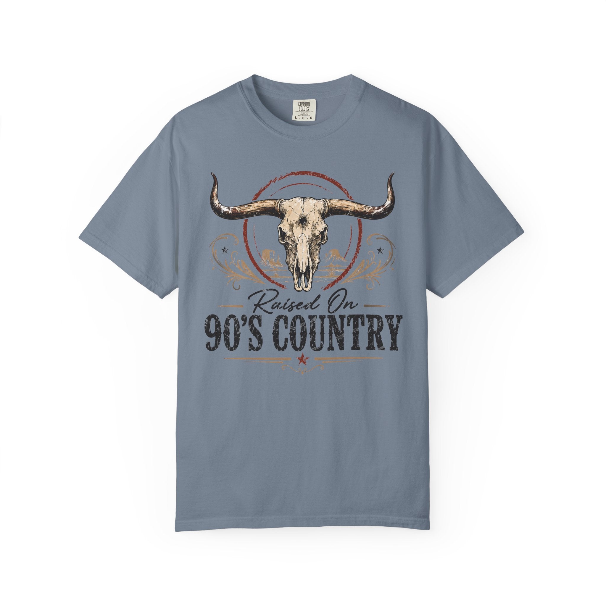 Raised On 90's Country T-Shirt — Vintage Longhorn Cowboy Tee
