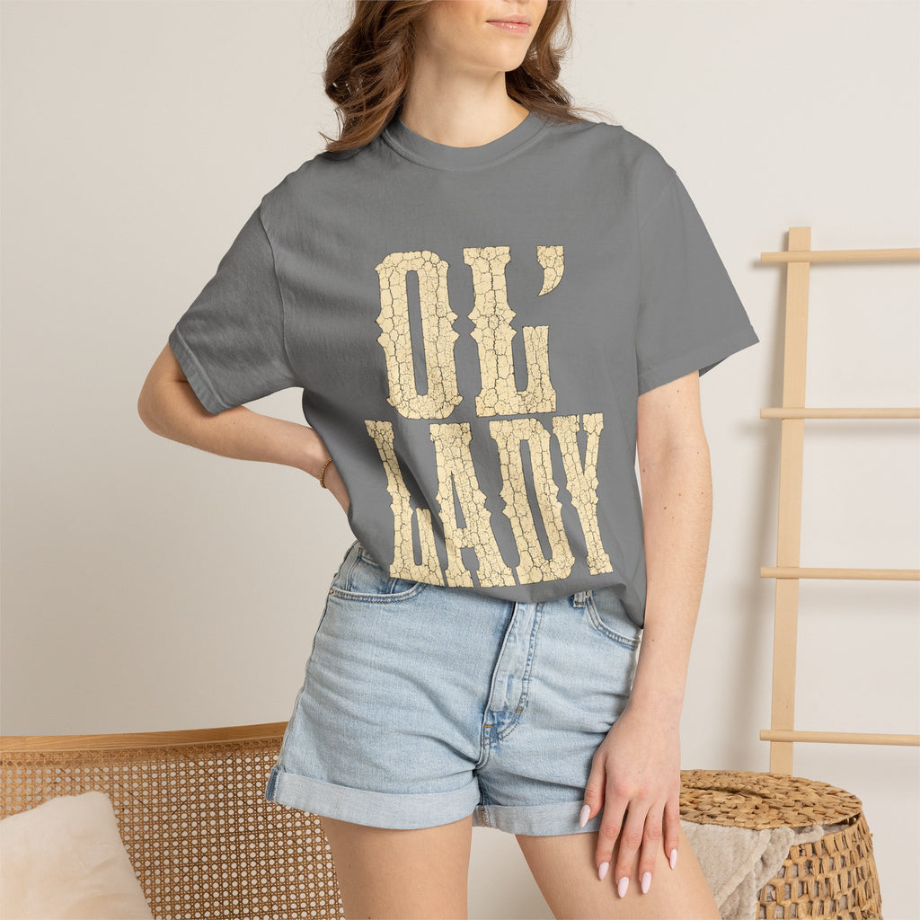 T-Shirt — 'Ol' Lady' Vintage Lettering Tee