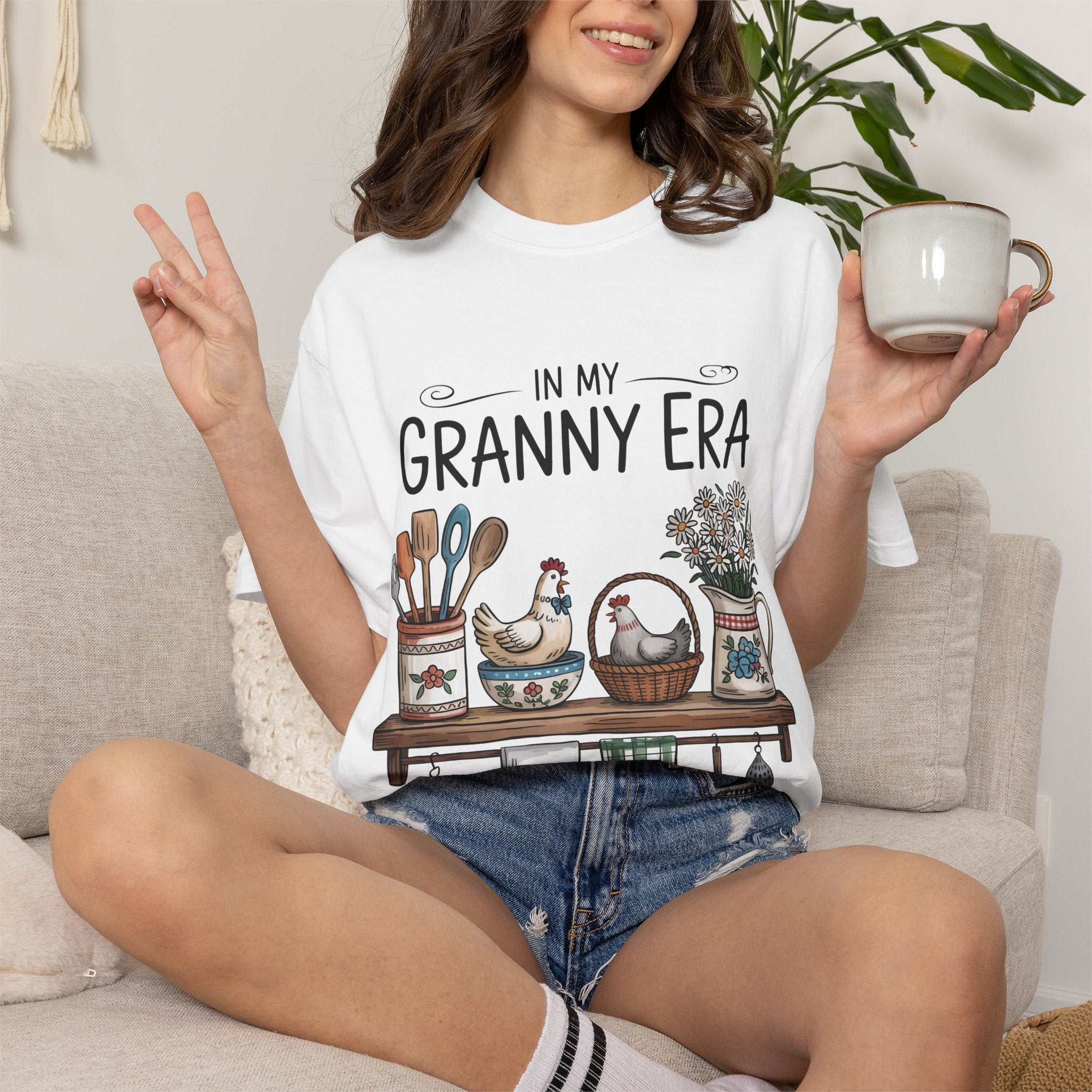 T-Shirt — "In My Granny Era" Vintage Kitchen Graphic Tee