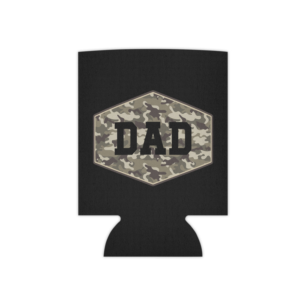 Dad Camo Can Cooler — Military Camouflage Beer Koozie