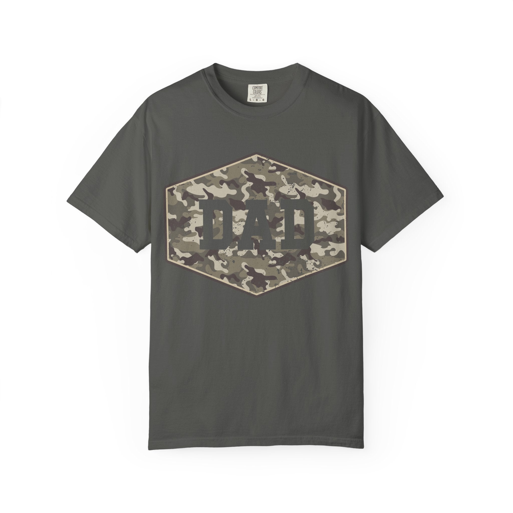 Dad Camo Patch T-Shirt — Military Camouflage Father’s Day Tee
