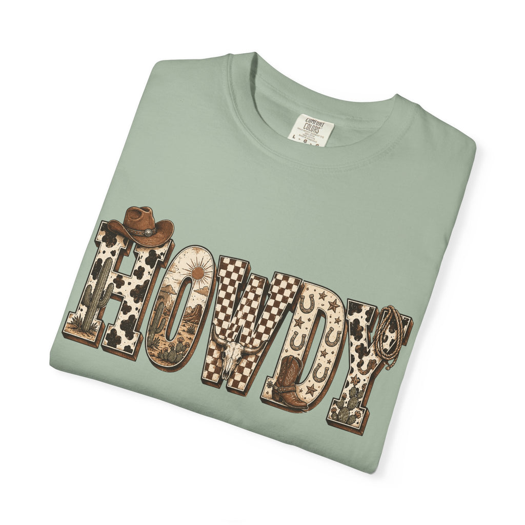 Howdy Leopard Print T-Shirt — Western Cowgirl Graphic Tee