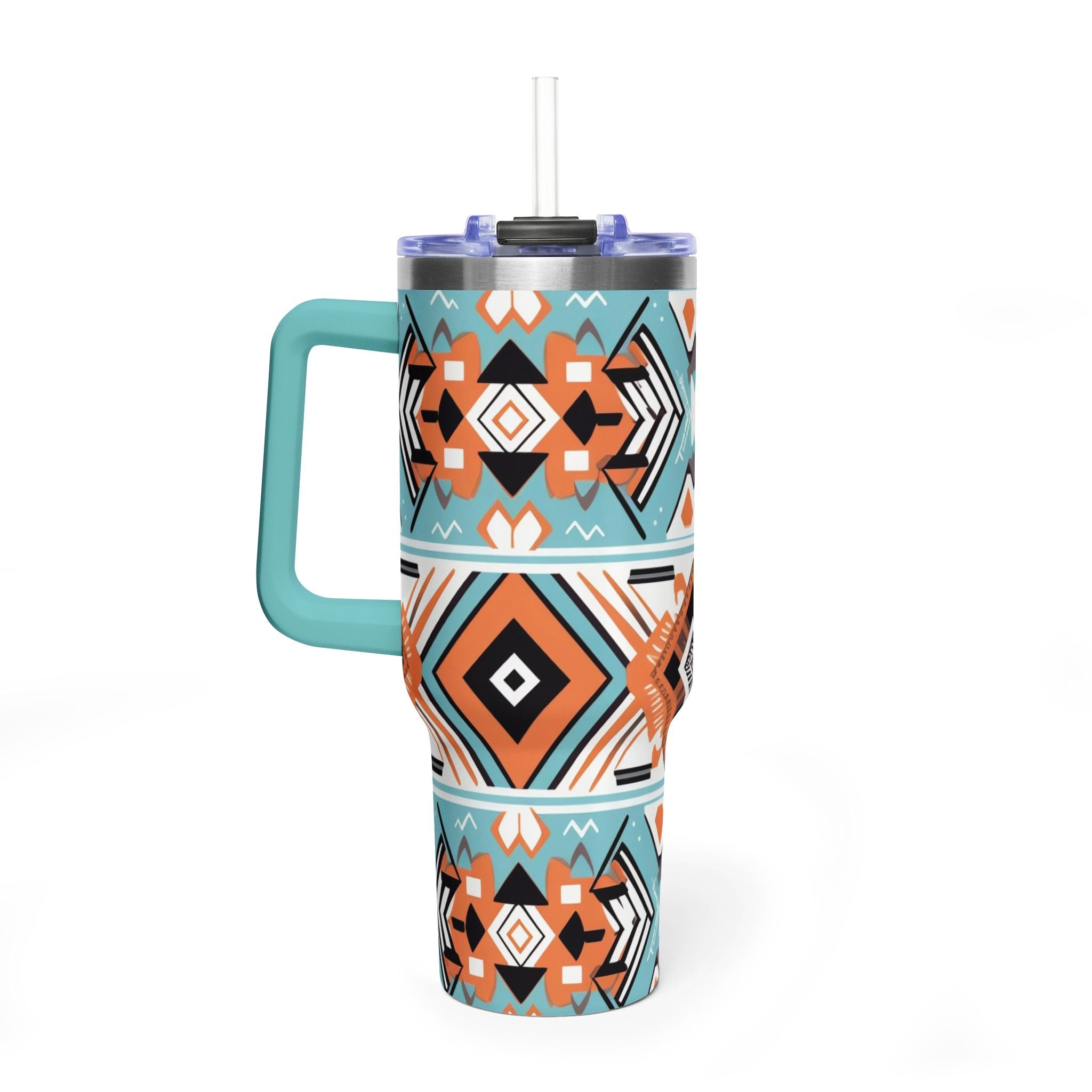 40oz Aztec Pattern Vacuum Tumbler – Insulated Travel Mug