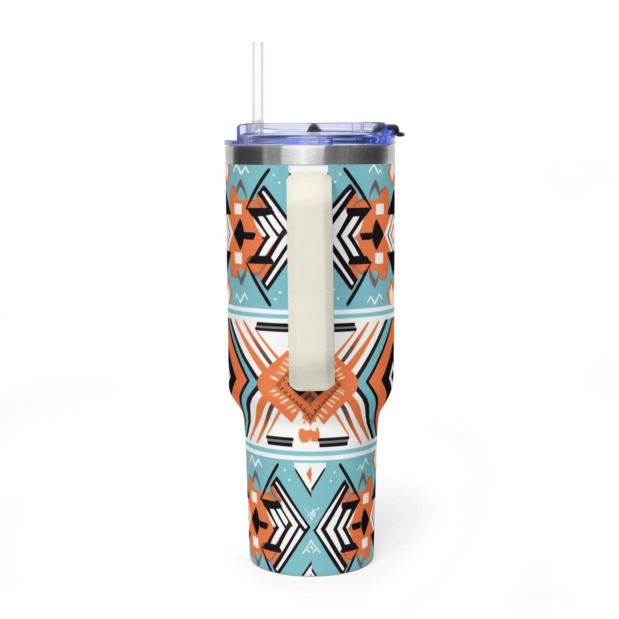 40oz Aztec Pattern Vacuum Tumbler – Insulated Travel Mug