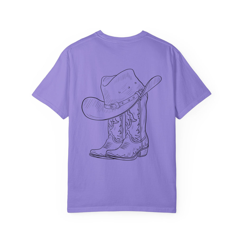 Cowboy Hat & Boots T-Shirt — 'Yee Haw' Graphic Western Tee