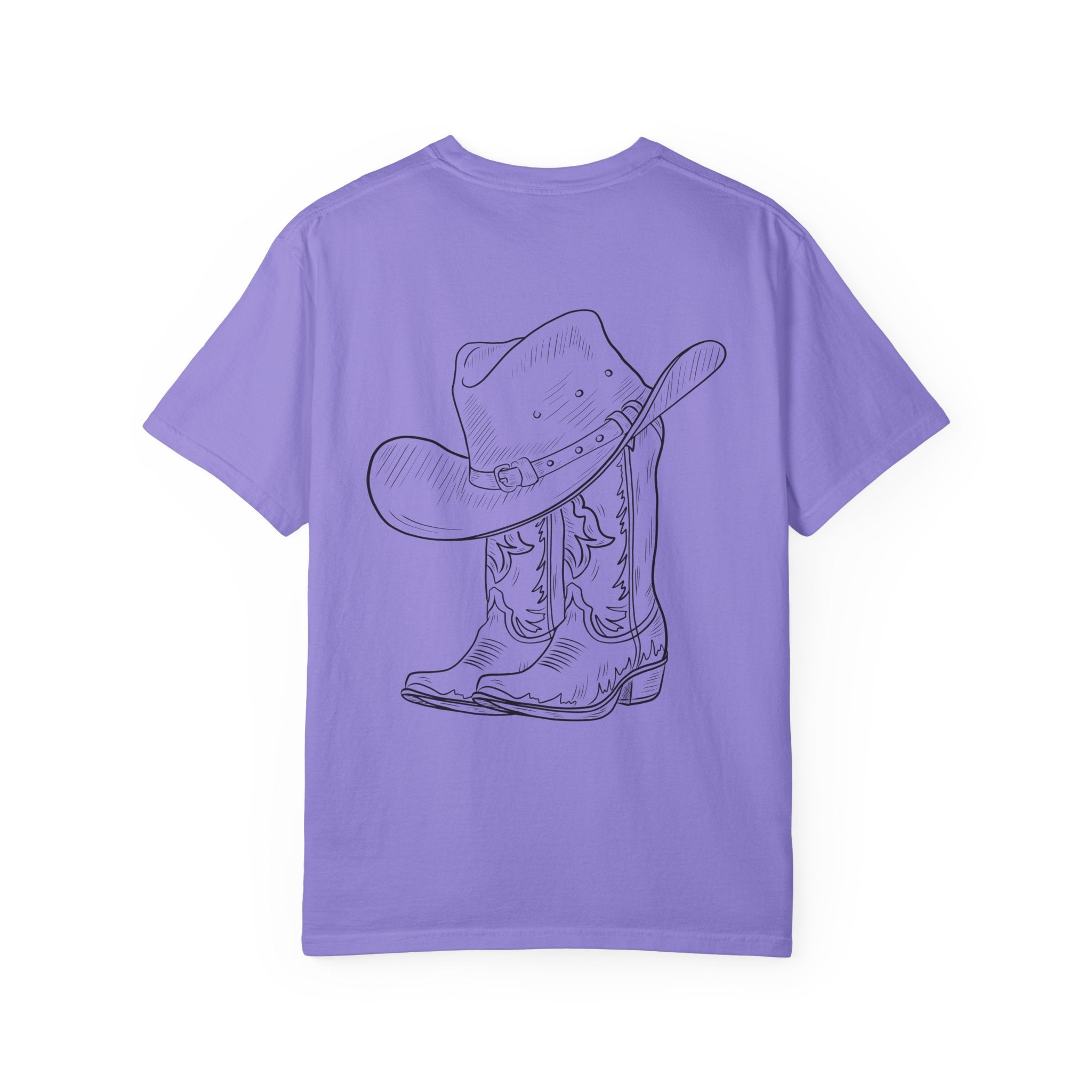 Cowboy Hat & Boots T-Shirt — 'Yee Haw' Graphic Western Tee