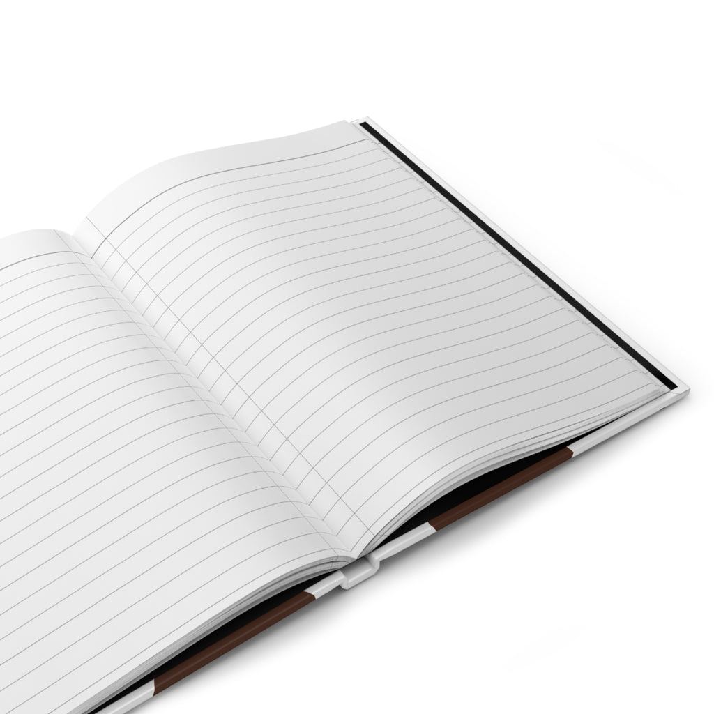Cow Print Hardcover Journal — Brown & White Patterned Notebook