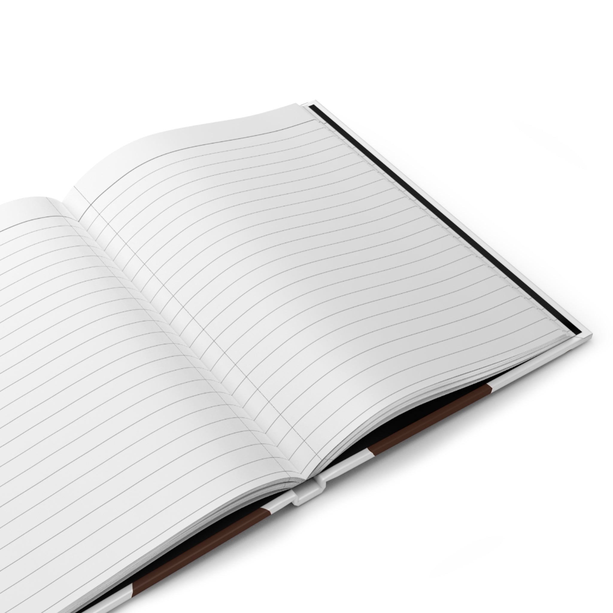 Cow Print Hardcover Journal — Brown & White Patterned Notebook