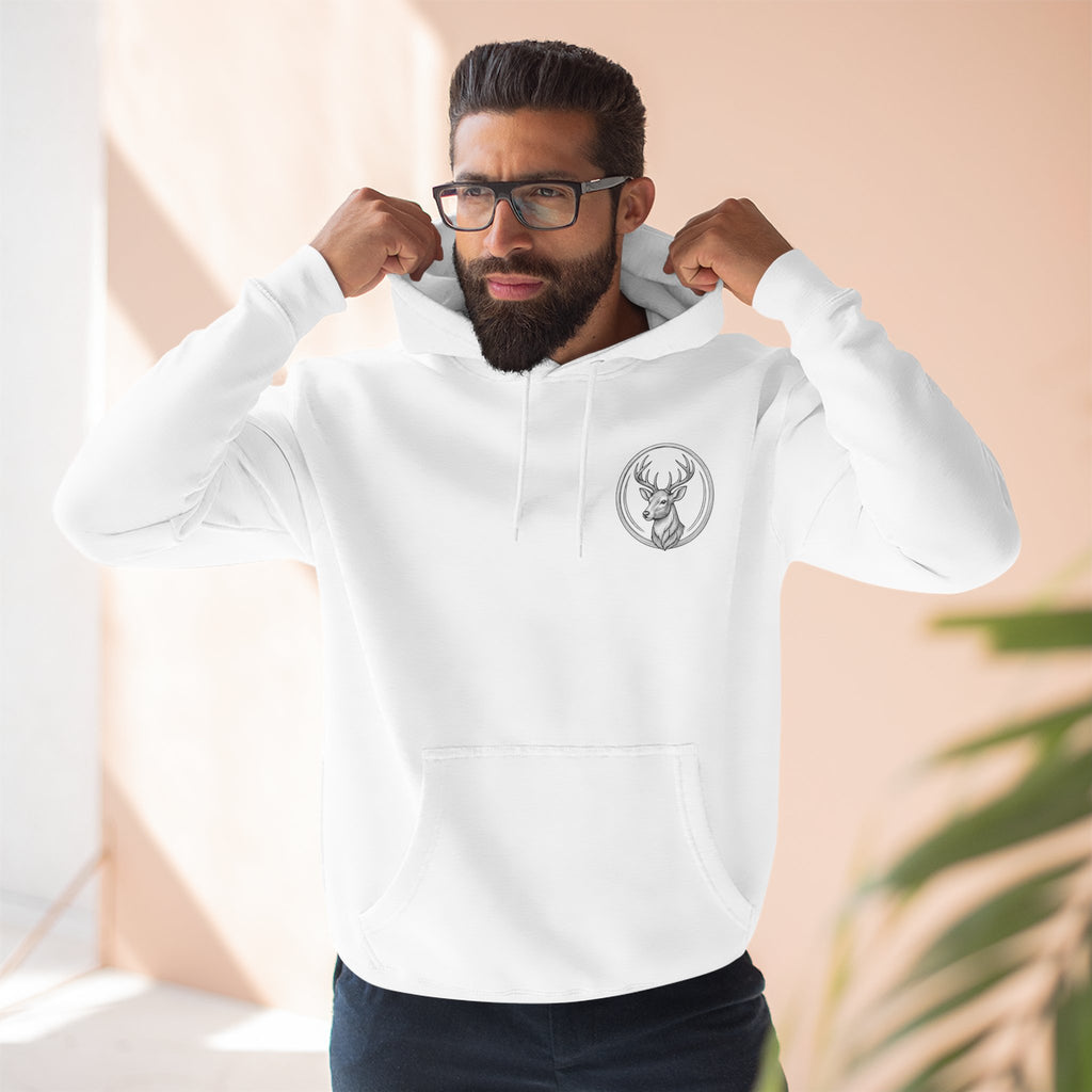 Southern Dad Hoodie - Hunting Dog & American Flag Graphic Pullover