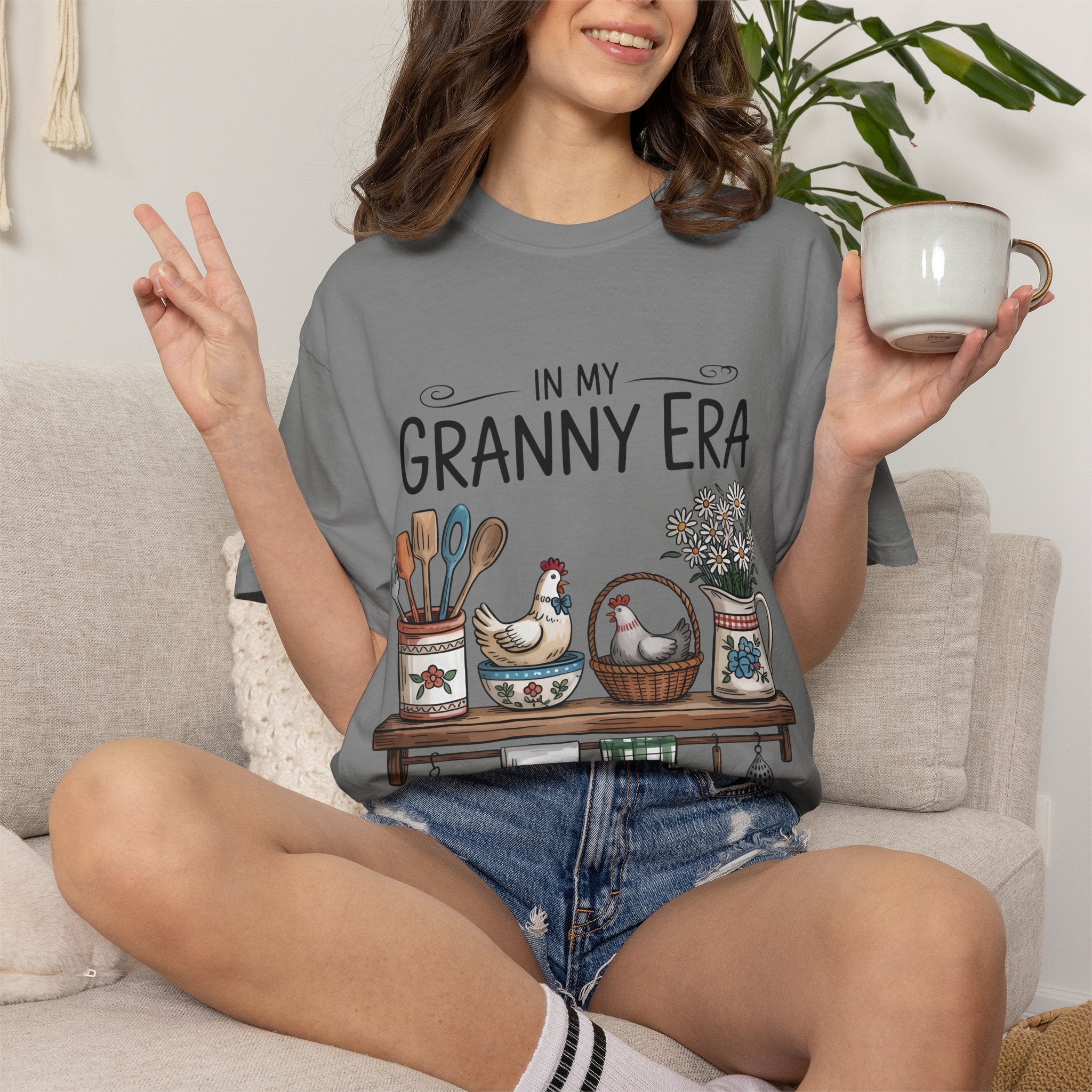 T-Shirt — "In My Granny Era" Vintage Kitchen Graphic Tee